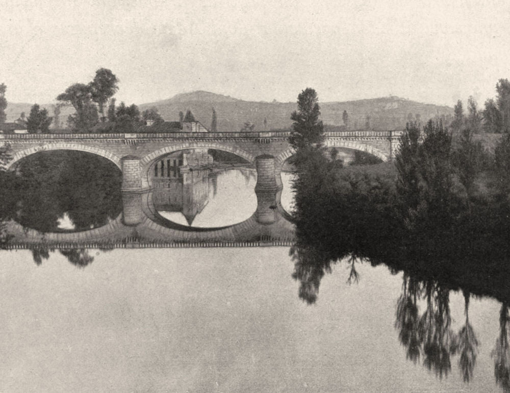 TARN-ET-GARONNE. Albias- Le Tarn. SMALL. 1903 old antique print picture